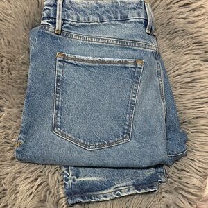 Good American Blue Boyfriend Jeans